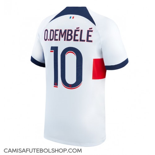 Camisa de time de futebol Paris Saint-Germain Ousmane Dembele #10 Replicas 2º Equipamento 2023-24 Manga Curta